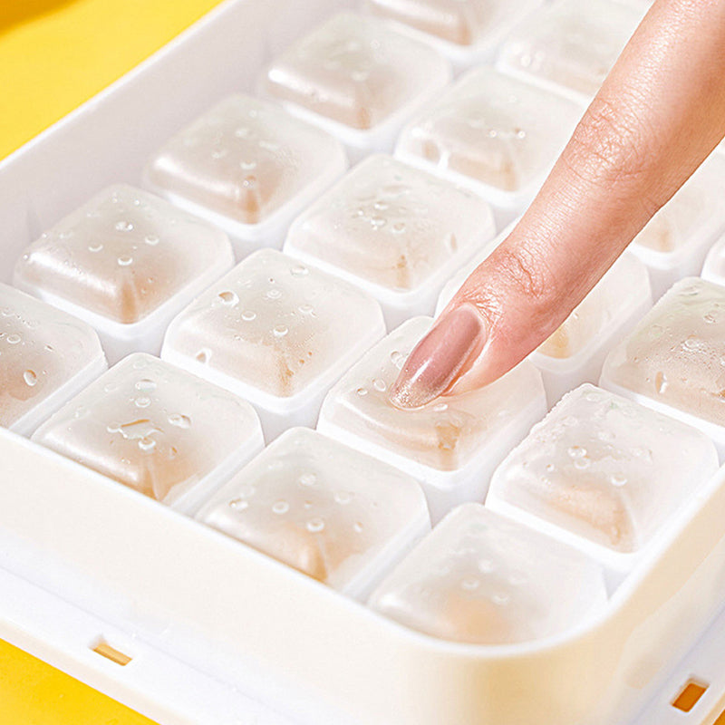 STORFEX 2-Tier Stackable Ice Cube Tray Set - Blue