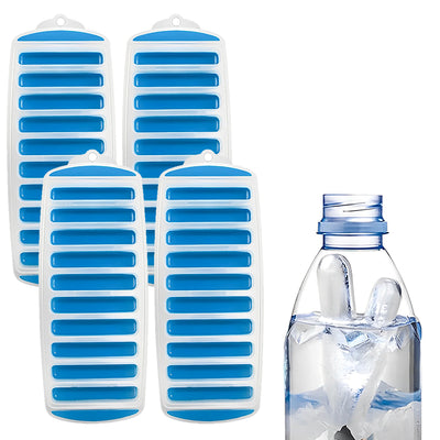 COMFEYA Reusable Popsicle-Shaped Ice Molds 4 Pack - Blue