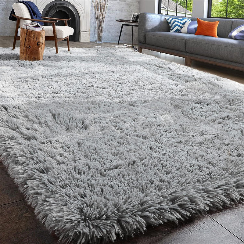 COMFEYA Super Soft Fluffy Area Rug - Grey, 230x160cm