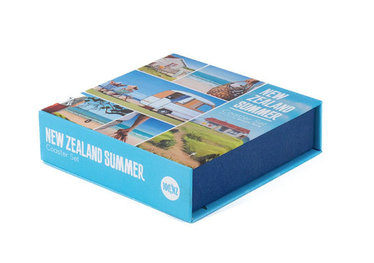 100% NZ: New Zealand Summer Coaster Set - 100 Percent NZ