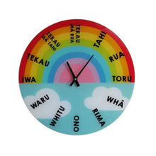 Load image into Gallery viewer, Moana Road: Te Reo Rainbow Clock