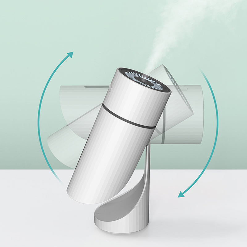 Angle Adjustable Portable Mist Humidifier with Night Light - White