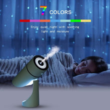 Load image into Gallery viewer, Angle Adjustable Portable Mist Humidifier with Night Light - White