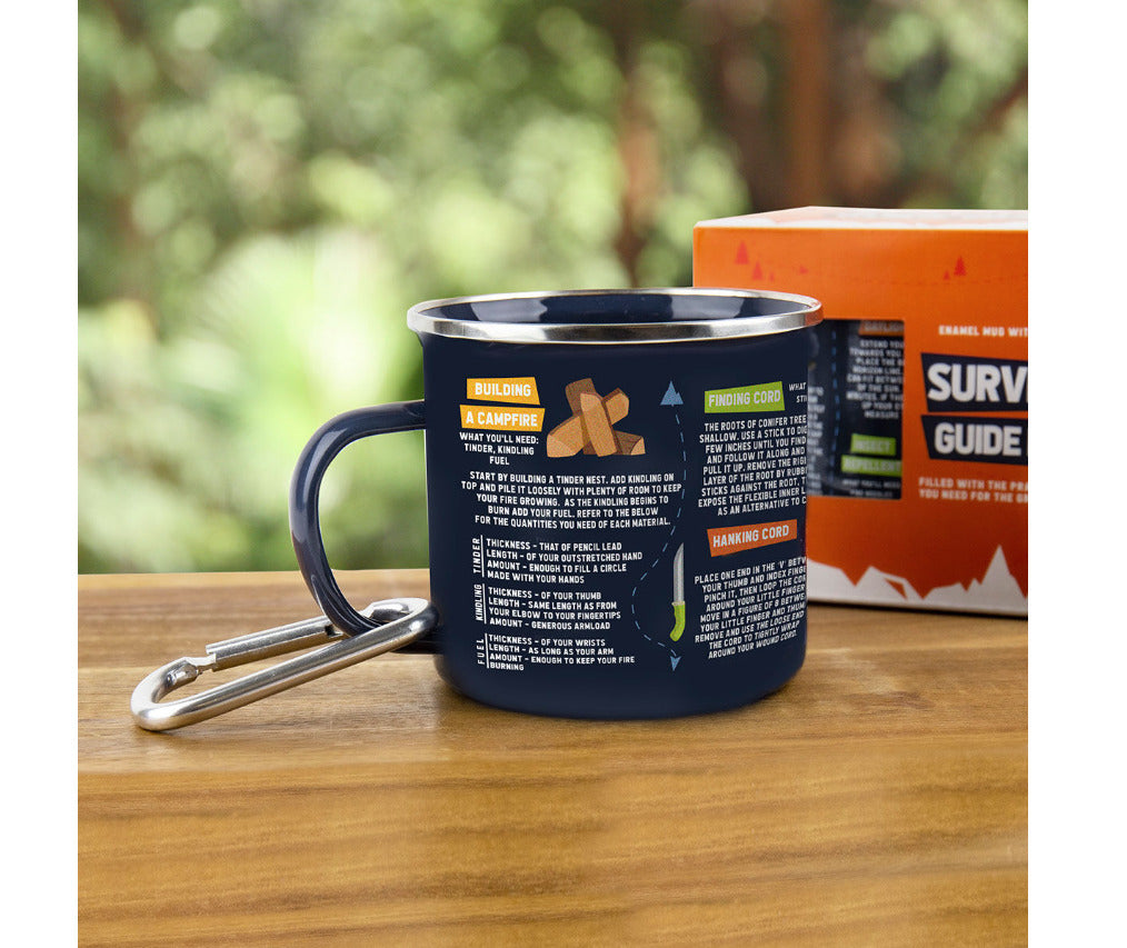 Survival Guide Enamel Mug - Gift Republic