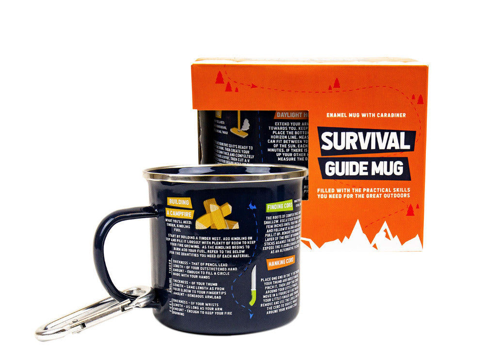 Survival Guide Enamel Mug - Gift Republic