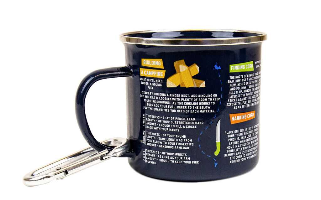 Survival Guide Enamel Mug - Gift Republic