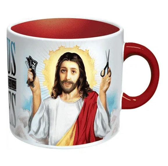 The Unemployed Philosophers Guild Jesus Shaves Heat-Changing Novelty Mug