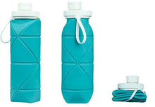 Load image into Gallery viewer, Hyperanger Collapsible Water Bottle - Blue (600ml)