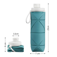 Load image into Gallery viewer, Hyperanger Collapsible Water Bottle - Green (600ml)