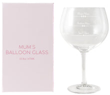 Load image into Gallery viewer, Splosh: Mother&#39;s Balloon Glass (675ml)