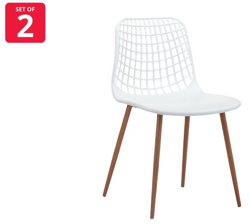 Ovela: Leerdam Dining Chairs - White (Set of 2)