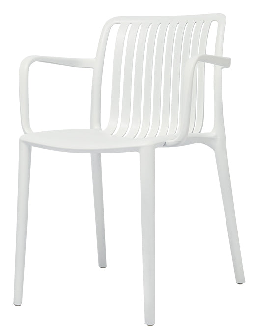 Fraser Country Set of 4 Contemporary Modern Dining Chair - White