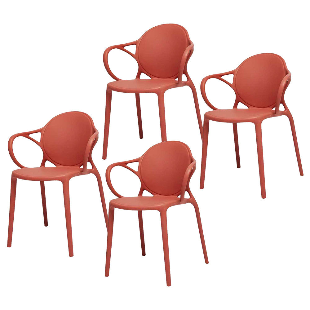 Fraser Country Contemporary Modern Dining Chair (Set of 4) - Red