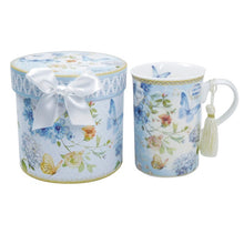 Load image into Gallery viewer, T Time Mug - Blue Butterflies