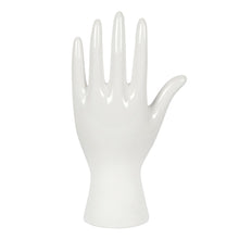 Load image into Gallery viewer, White Ceramic Palmistry Hand Ornament