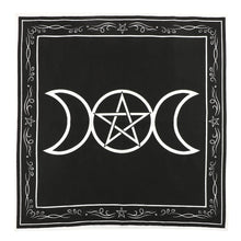 Load image into Gallery viewer, Triple Moon Altar Cloth with White Border