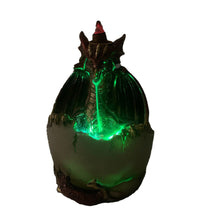 Load image into Gallery viewer, Dragon and Egg Black Backflow Burner LED