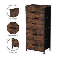 Load image into Gallery viewer, Fraser Country 4 Drawer Storage Chest - Rustic Walnut