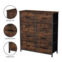 Load image into Gallery viewer, Fraser Country 8 Drawer Storage Chest - Rustic Walnut