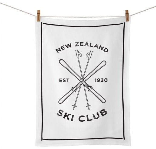 Moana Road: Tea Towels - NZ Ski Club (51cm x 70cm)
