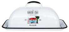 Load image into Gallery viewer, Moana Road: Enamel Butter Dish - Haere Mai White