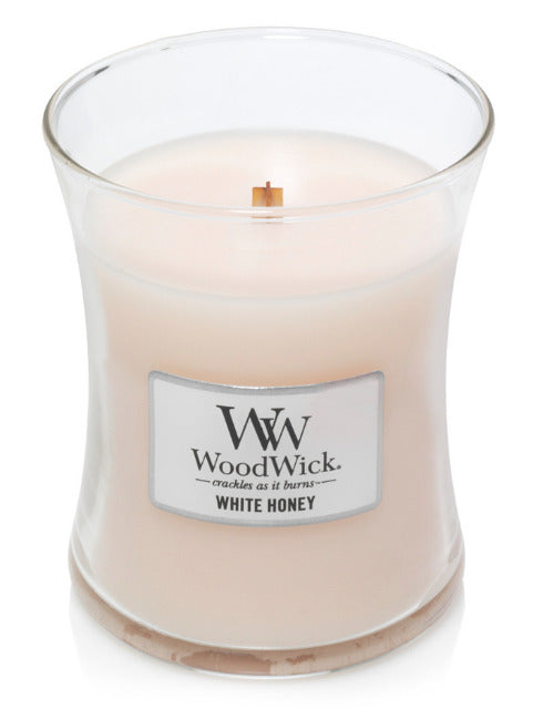 WoodWick: Hourglass Candle - White Honey (Medium)