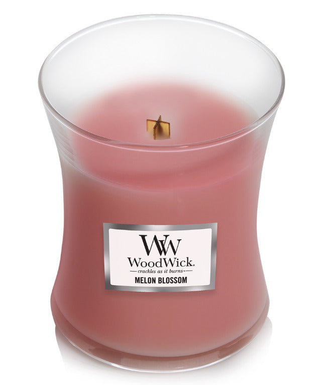 WoodWick: Hourglass Candle - Melon Blossom (Medium)