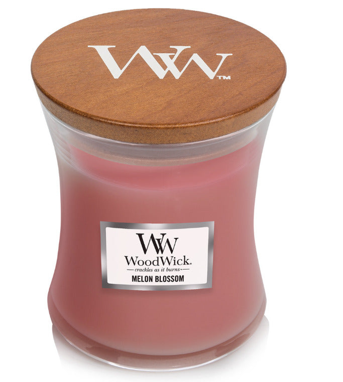WoodWick: Hourglass Candle - Melon Blossom (Medium)