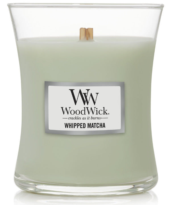 WoodWick: Hourglass Candle - Whipped Matcha (Medium)