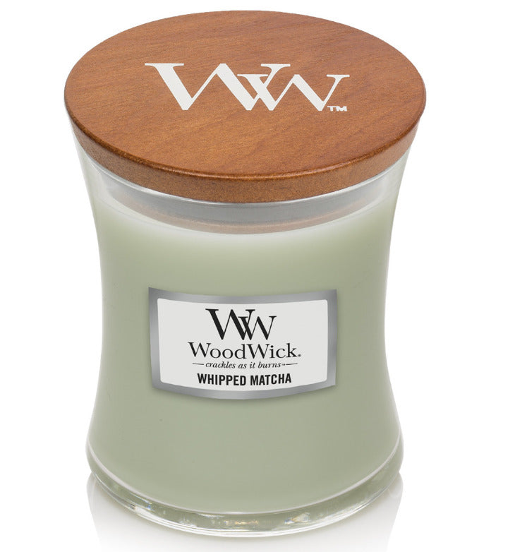 WoodWick: Hourglass Candle - Whipped Matcha (Medium)