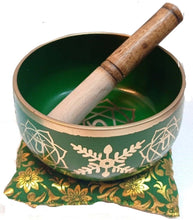 Load image into Gallery viewer, Chakra Singing Bowl - Green/Green
