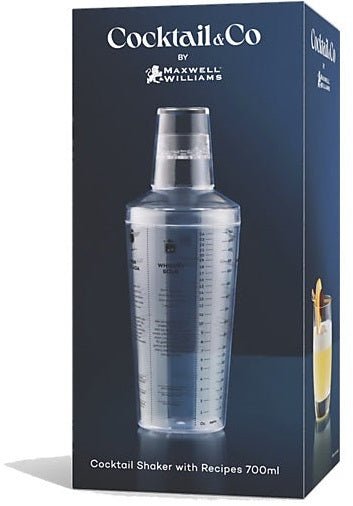 Maxwell & Williams: Cocktail & Co Cocktail Recipe Shaker (700ml)