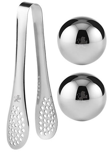 Maxwell & Williams: Cocktail & Co Reusable Ice Ball Set - With Tongs (Set of 2)