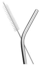 Load image into Gallery viewer, Maxwell &amp; Williams: Cocktail &amp; Co Reusable Straw - With Brush Stainless Steel (Set of 6)