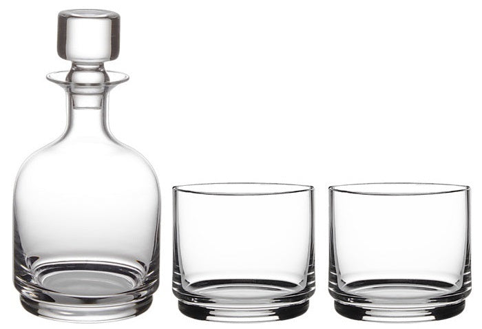 Maxwell & Williams: Diamante Stacked Decanter Set - Clear (3pc Set) (3 Piece Set)