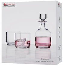 Load image into Gallery viewer, Maxwell &amp; Williams: Diamante Stacked Decanter Set - Clear (3pc Set) (3 Piece Set)