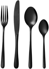 Load image into Gallery viewer, Maxwell &amp; Williams: Leveson Cutlery Set - Shiny Black (24pc)