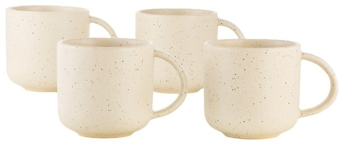 Maxwell & Williams: Palette Mug Set - Cream Speckle (360ml) (Set of 4)