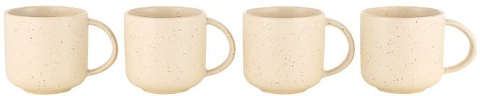 Maxwell & Williams: Palette Mug Set - Cream Speckle (360ml) (Set of 4)