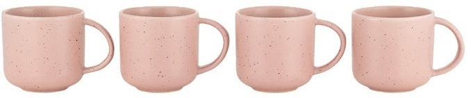 Maxwell & Williams: Palette Mug Set - Pink Speckle (360ml) (Set of 4)