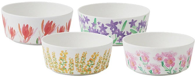 Maxwell & Williams: Wildflowers Bamboo Condiment Bowl Set (9cm) (Set of 4)