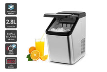 Load image into Gallery viewer, Kogan 15kg Ice Cube Maker with Self-Cleaning (Stainless Steel)