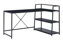 Load image into Gallery viewer, Gorilla Office: Computer Desk Large Reversible Corner Desk Open Storage Shelves Space-Saver-Black