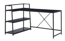 Load image into Gallery viewer, Gorilla Office: Computer Desk Large Reversible Corner Desk Open Storage Shelves Space-Saver-Black