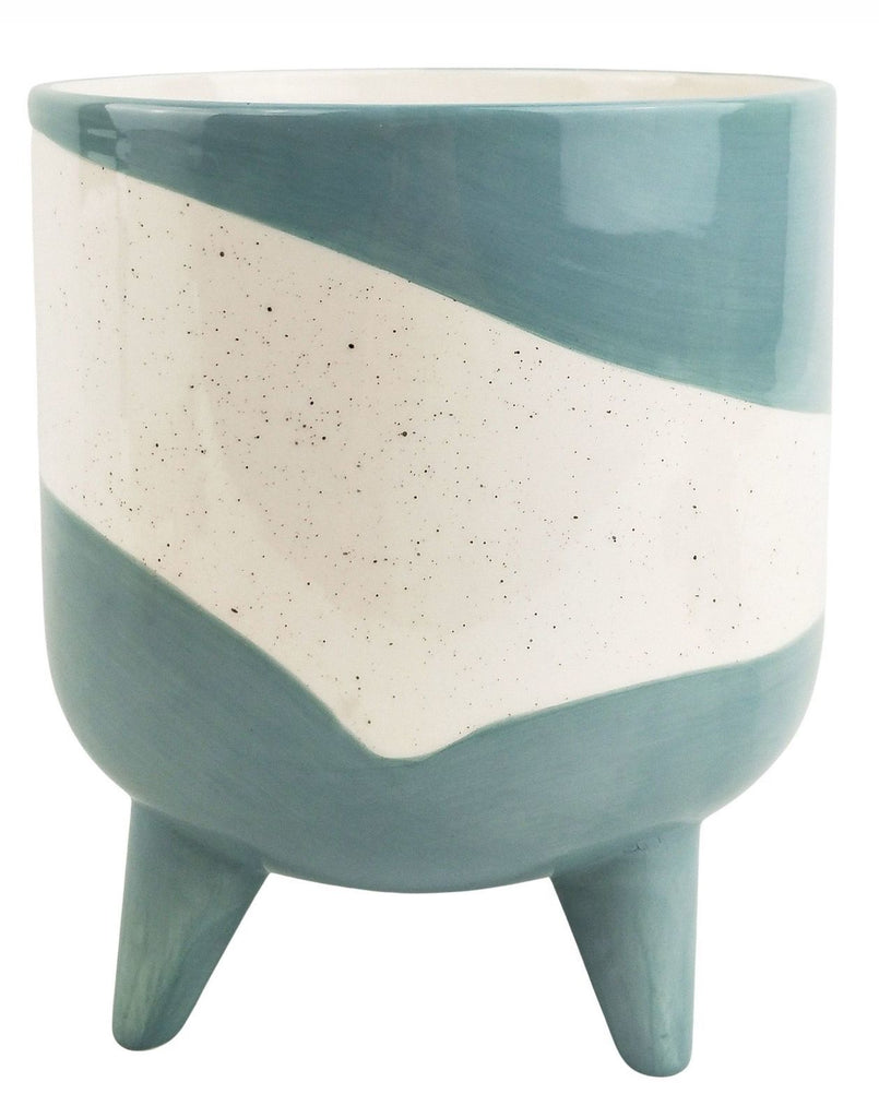 Urban Products: Avery Dot Planter with Legs - Blue