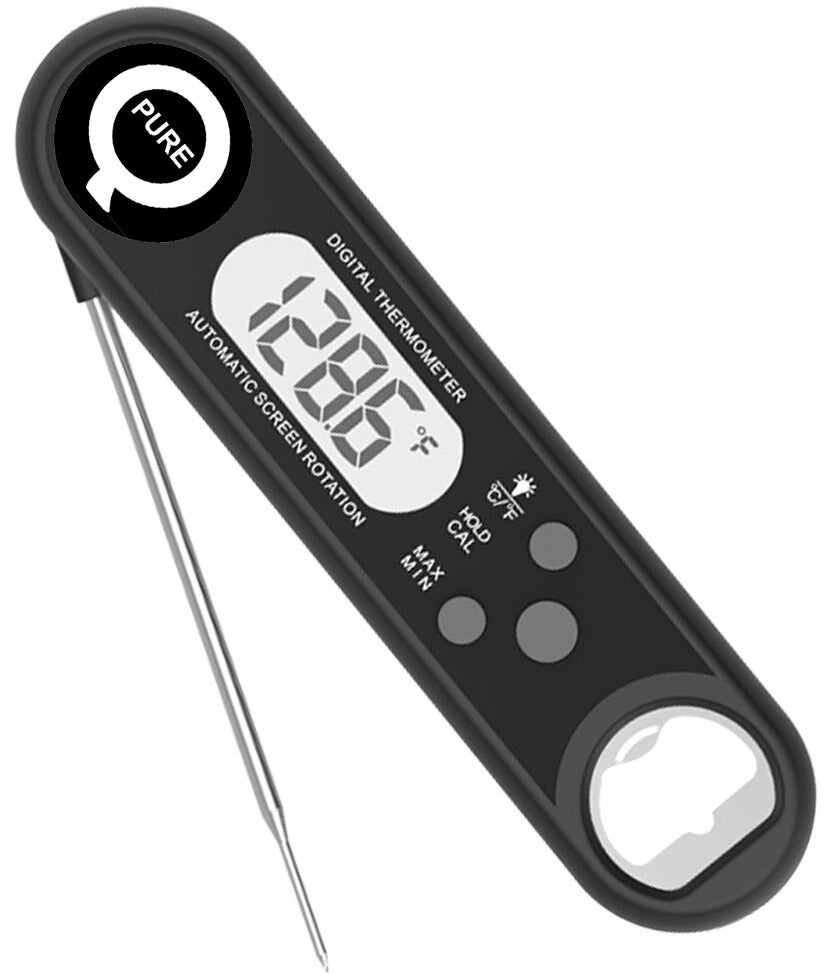 PureQ Instant Read BBQ Thermometer with Bottle Opener