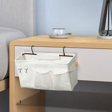 Load image into Gallery viewer, STORFEX Bedside Storage Bag Hanging Organizer - White