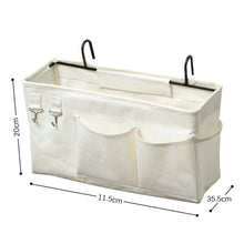 Load image into Gallery viewer, STORFEX Bedside Storage Bag Hanging Organizer - White