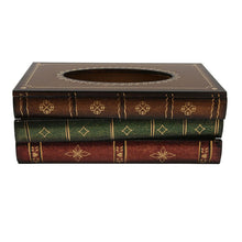 Load image into Gallery viewer, STORFEX Antique Book Tissue Box Cover