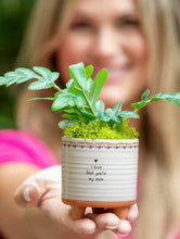 Load image into Gallery viewer, Natural Life: Mini Artisan Planter - Mom